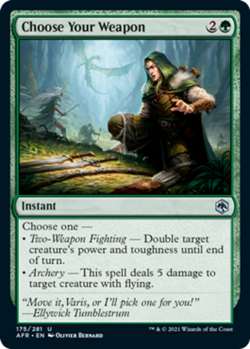 Choose Your Weapon - Adventures in the Forgotten Realms #175/281 MTG Magic The G - Image 1