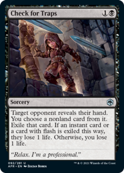 Check for Traps - Adventures in the Forgotten Realms #092/281 MTG Magic The Gath - Image 1