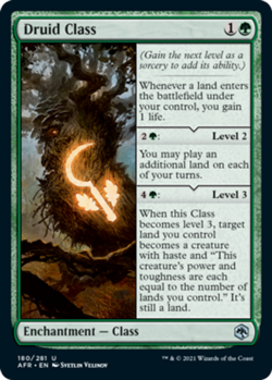 Druid Class - Adventures in the Forgotten Realms #180/281 MTG Magic The Gatherin - Image 1