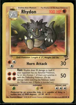 Pokemon Jungle #45/64 Rhydon Uncommon - Image 1
