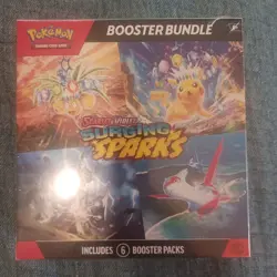 POKEMON Scarlet & Violet Surging Sparks Booster Bundle, New. 6 Booster Packs - Image 1