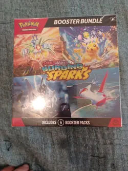 POKEMON Scarlet & Violet Surging Sparks Booster Bundle, New. 6 Booster Packs - Image 3