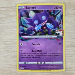 Sableye 070/196 Pokemon Play! Prize Pack Series Cosmos Holo Pokemon Lost Origin - Image 2