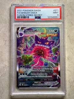 2021 Pokemon SWSH FA/Gengar VMAX Fusion Strike PSA #271 MT 9 - Image 5