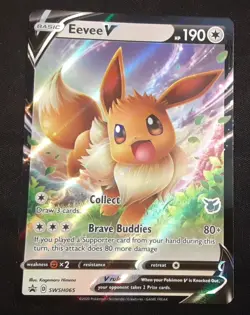 Eevee V (Stamped) SWSH065 Sword & Shield Black Star Promo 2020 Pokemon TCG NM - Image 1