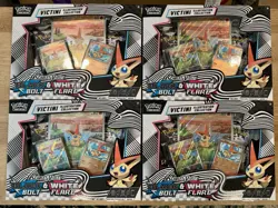 Lot of 4 - Pokemon TCG Victini Illustration Collection Box - NEW SEALED - Image 1