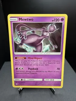 Pokemon TCG SM Unbroken Bonds Mewtwo 75/214 Regular Rare NM! - Image 1