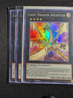 Yugioh - Light Dragon @Ignister IGAS-EN044 1st Edition Super Rare NM - Image 1