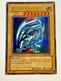 Blue-Eyes White Dragon SDK-A001 Ultra Rare 1st Edition - MP (AUS Release) Yugioh - Image 1