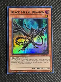YuGiOh! - Black Metal Dragon RA04-EN016 Super Rare 1st Edition Near Mint - Image 1