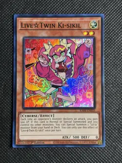 YuGiOh! - LiveTwin Ki-sikil RA04-EN035 Super Rare 1st Edition Near Mint - Image 1