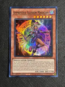 YuGiOh! Apprentice Illusion Magician RA04-EN023 Super Rare 1st Edition Near Mint - Image 1