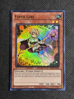 YuGiOh! - Esper Girl RA04-EN006 Super Rare 1st Edition Near Mint - Image 1