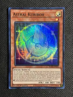 YuGiOh! - Astral Kuriboh RA04-EN040 Super Rare 1st Edition Near Mint - Image 1