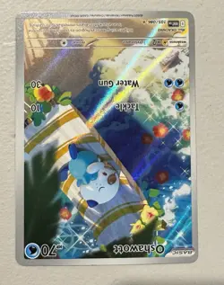 Pokemon Oshawott TCG White Flare Illustration Rare Card 105/086 Sv: White - Image 3