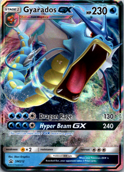 Pokemon Card TCG - Gyarados GX SM212 Hidden Fates Sun & Moon Promo Near Mint - Image 1