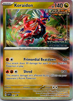 Koraidon Pokemon SVP091 Holo Black Star Promo Card Near Mint Pre Release - Image 1