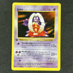 JYNX 31/102 First Edition Shadowless Base Set Pokemon Card Near Mint - Image 1