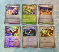 TCG Pokemon Prismatic Evolutions & White Flare 24 Card Lot: Poke Ball, Trainer - Image 2