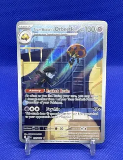 Pokemon TCG Team Rockets Orbeetle Destined Rivals 198/182 Illustration Rare Card - Image 1