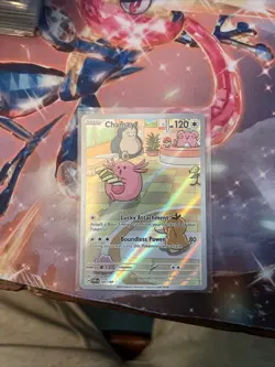 Pokemon TCG Chansey Illustration Twilight Masquerade Card 187/167 NM/M Condition - Image 1