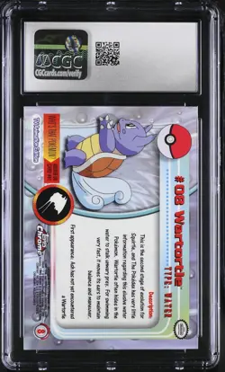 CGC 7.5 Wartortle Topps 2000 Chrome Series 1 8 Chrome Pokemon Card - Image 2