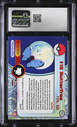 CGC 7.5 Butterfree Topps 2000 Chrome Series 1 12 Chrome Pokemon Card - Image 2