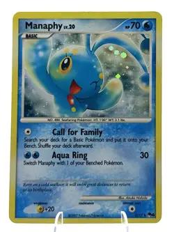Manaphy 3/17 Holo Rare Pop Series 6 Pokemon Card LP - Image 1