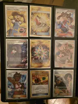 Collectors Pokemon Card Collection Binder Rainbows Gold Full Art PROMO Rare - Image 2