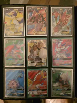 Collectors Pokemon Card Collection Binder Rainbows Gold Full Art PROMO Rare - Image 4
