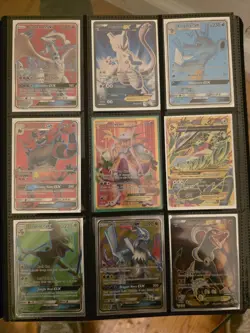 Collectors Pokemon Card Collection Binder Rainbows Gold Full Art PROMO Rare - Image 5