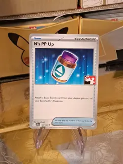N's PP Up Pokemon Prize Pack Series 7 Promo Pokemon Card NM/LP Stamp - Image 1