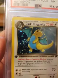 PSA 8 DARK DRAGONITE 5/82 1st Edition Team Rocket Pokemon Card NM/M - Image 3