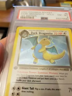 PSA 8 DARK DRAGONITE 5/82 1st Edition Team Rocket Pokemon Card NM/M - Image 5