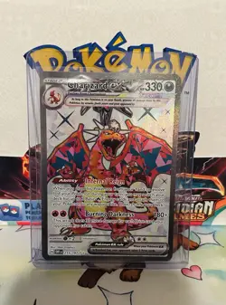 Pokemon TCG Charizard EX Obsidian Flames Ultra Rare Full Art Holo Card 215/197 - Image 1
