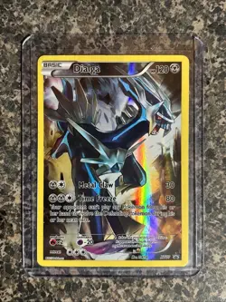 Dialga XY77 Full Art Holo Ultra Rare Black Star Promo Pokemon TCG Card - Image 1