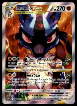 Pokemon TCG SWSH: Sword & Shield Promo Cards #SWSH291 Lucario VSTAR NM - Image 1