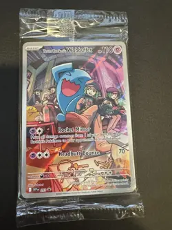 Team Rocket's Wobbuffet 203 SVP Black Star Promo Card NM Destined Rivals - Image 1