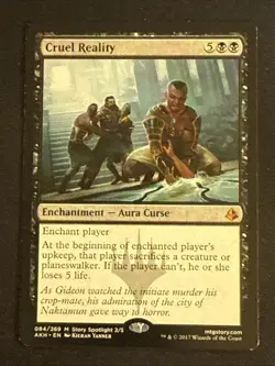1x Cruel Reality (084) Amonkhet LP MTG Magic the Gathering x1 MKE - Image 1