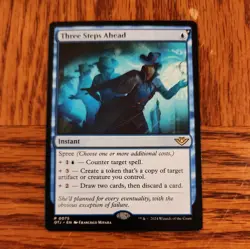 Three Steps Ahead Outlaws of Thunder Junction (Regular) NM MTG OTJ - Image 1