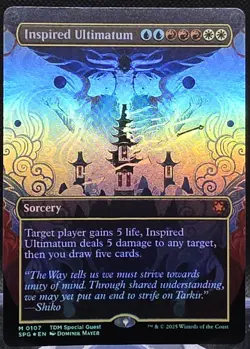 Inspired Ultimatum #107 Tarkir: Dragonstorm Borderless Foil Mythic SPG - Image 1