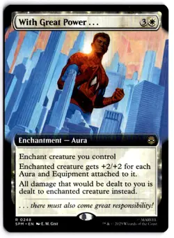 MTG With Great Power... (Extended Art) R 248 NM - Image 1