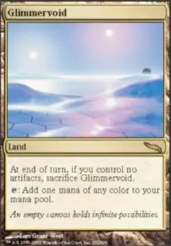 MTG Glimmervoid, Mirrodin, Heavily Played, English - Image 1