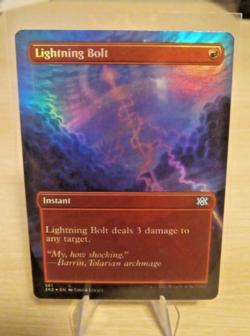 Lightning Bolt (Borderless) Double Masters 2022 Foil - Image 1