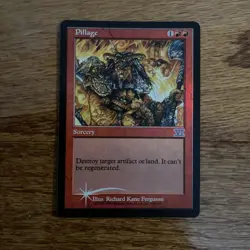 MTG Pillage Foil Sixth Edition magic the gathering actual pics NM - Image 1