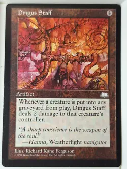 Dingus Staff - Weatherlight - Magic the Gathering MTG Nice! - Image 1