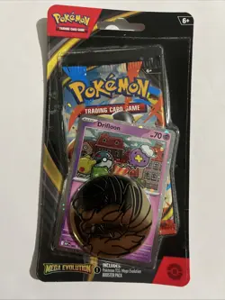 Pokemon Mega Evolution Drifloon Blister Pack with Coin FACTORY SEALED - Image 1