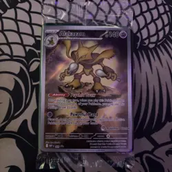 Pokemon TCG Alakazam #009 Full Art Pokemon Center Stamped Promo Sealed - Image 1