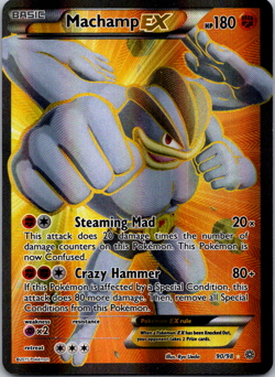 Machamp EX Pokemon TCG: 90/98 XY Ancient Origins Holo Full Art Ultra NM - Image 1