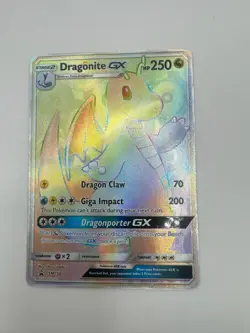 Pokemon TCG Dragonite GX SM156 Rainbow Rare Secret Rare Sun & Moon Promo NM OBO! - Image 3